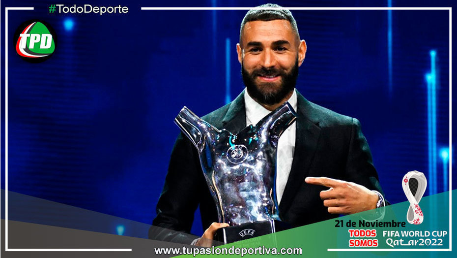 Designan a Karim Benzema como jugador UEFA del año