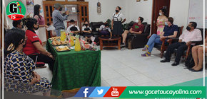 Visita de delegación del colegio Schiller Gymnasium a palacio municipal