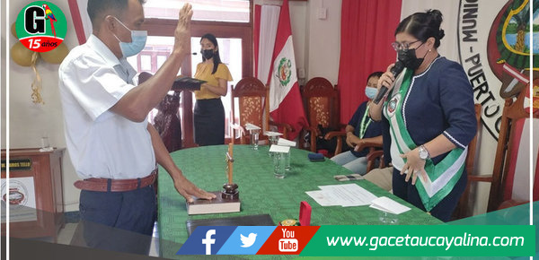 Juramenta tercer regidor accesitario en Yarinacocha