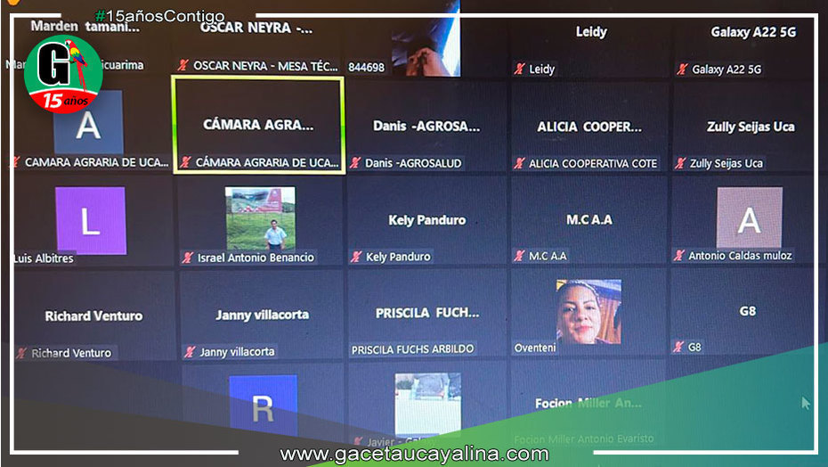 Ing. Celia Prado participo con gran éxito en el I Foro Virtual Agrario ucayalino