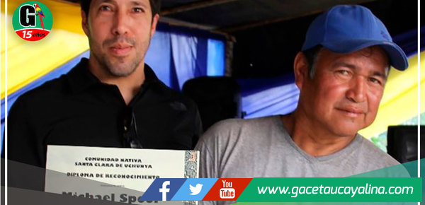 Comunidad nativa Santa Clara de Uchunya otorgó distinción a Ocho Sur