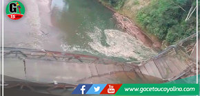Puente de Aguaytía peatonal se terminó de caer