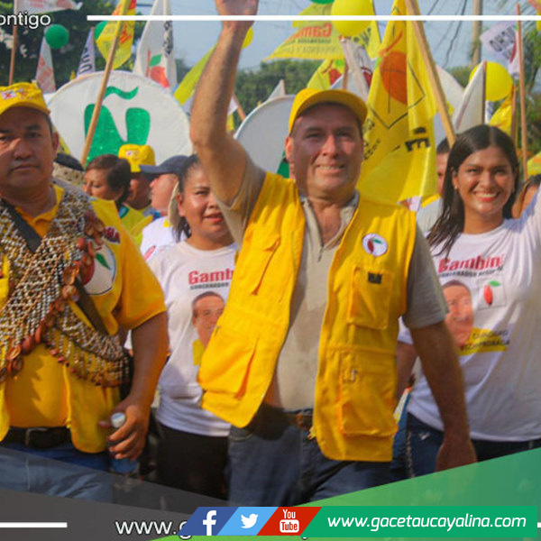 En Aguaytía Manuel Gambini también tuvo el respaldo total de la población