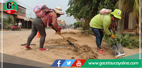 Trabajadores de limpieza pública realizan esforzada labor en Yarinacocha