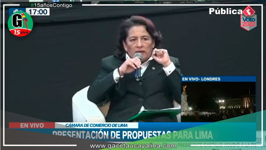 Elizabeth León del partido Frente Esperanza fue ganadora absoluta del debate accidentado y conflictivo de candidatos a la alcaldía de Lima