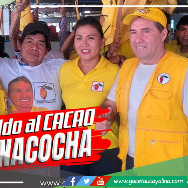 Comerciantes del mercado de Yarinacocha respaldan a Manuel Gambini Rupay