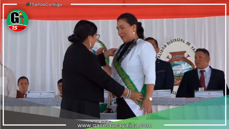 Juramentó la alcaldesa de Yarinacocha Katherin Rodríguez