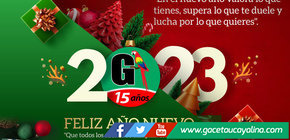 Gaceta Ucayalina te desea ¡Feliz Año...! 2023