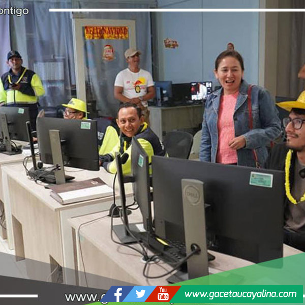 Alcaldesa provincial realiza visita inopinada en control de video vigilancia 