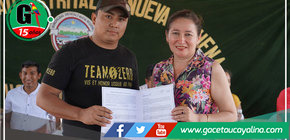 Más de un centenar de títulos de propiedad entregó alcaldesa provincial a vecinos del distrito de Nuevo Requena 