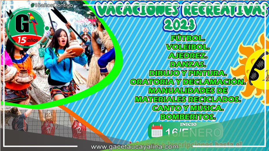 Municipalidad provincial de Atalaya realiza Vacaciones útiles 2023