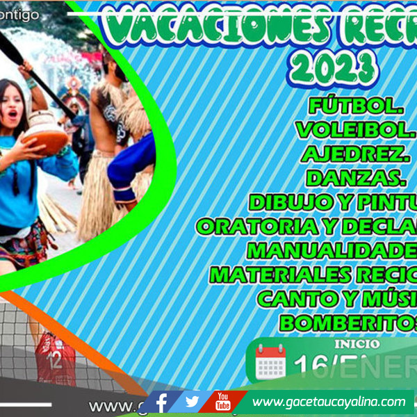 Municipalidad provincial de Atalaya realiza Vacaciones útiles 2023