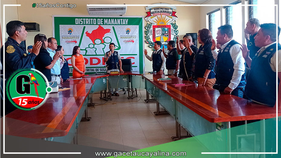 Juramentan a alcalde de Manantay como presidente del COSIDEC