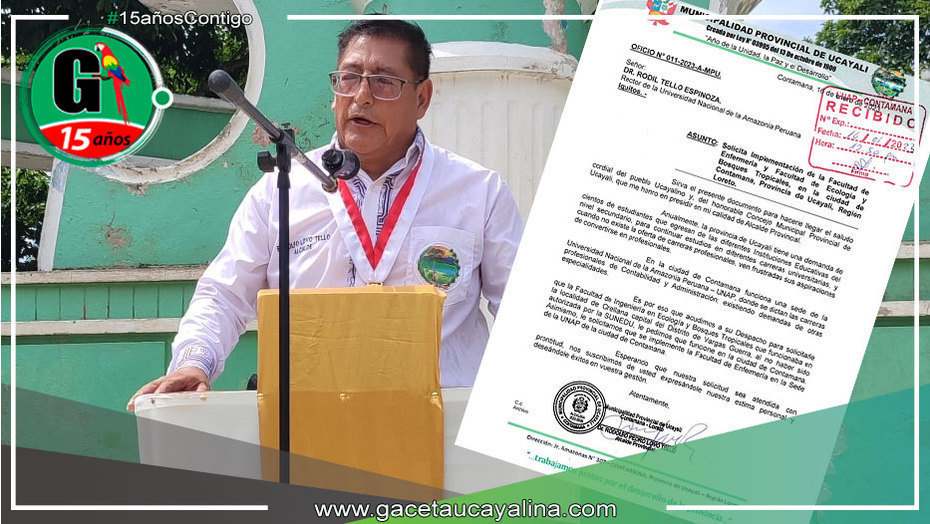 Alcalde de Ucayali gestiona implementación de Facultad de Enfermería, Ecología y Bosques tropicales en Contamana