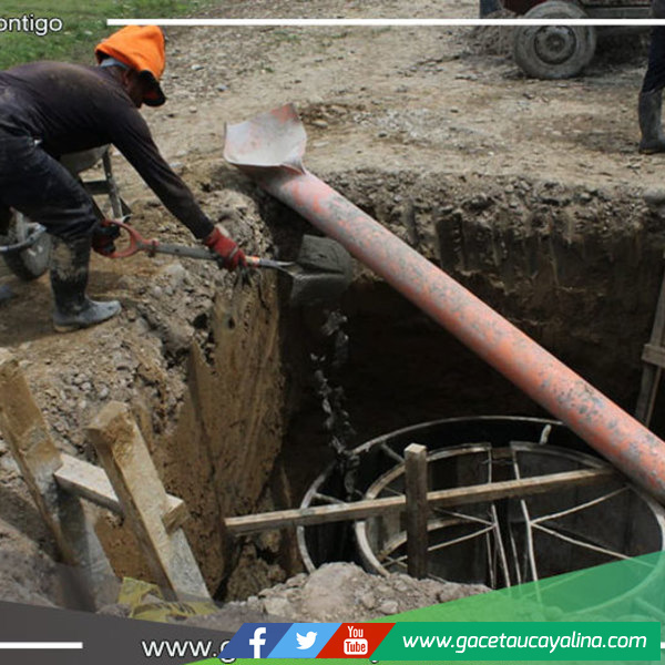 Funcionarios de la municipalidad de Atalaya visitan obras en de construcción en Maldonadillo