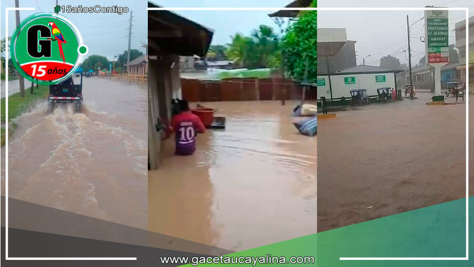 Pucallpa amaneció ayer inundada