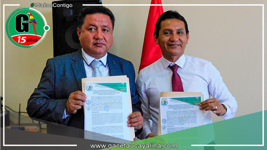 Municipalidad de Manantay firma importante convenio con el ISTP Suiza de Pucallpa para el Cepremuni