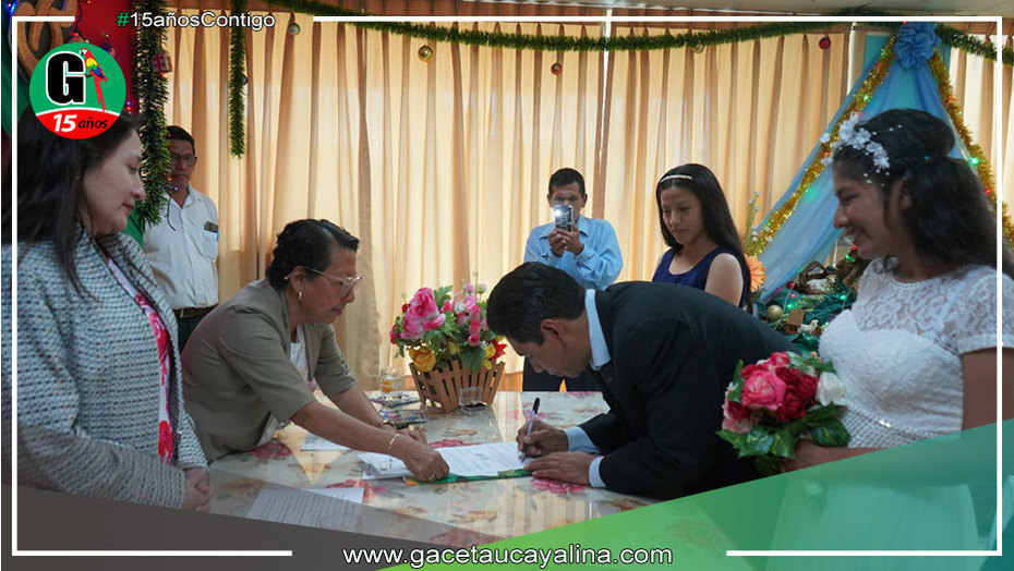 Alcaldesa de Coronel Portillo celebró Primer Matrimonio ordinario del año 2023