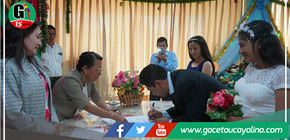 Alcaldesa de Coronel Portillo celebró Primer Matrimonio ordinario del año 2023