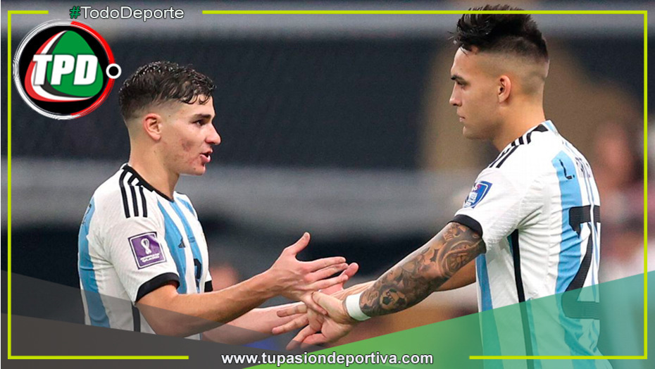 Lautaro Martínez y Julián Álvarez los dos nueves en la Selección Argentina