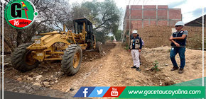 Municipalidad de Huánuco mejora calles con una motoniveladora