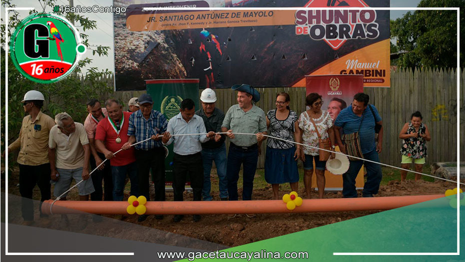 Más de 11 000 pobladores se beneficiarán con nuevas redes de agua y desagüe en Callería