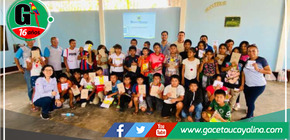 Electro Oriente inspirando a estudiantes de la escuela “Tupac Amaru” en el Valle del Shanusi