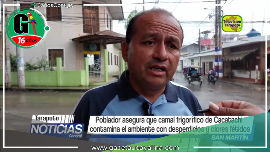 Denuncian contaminación por camal frigorífico de Cacatachi