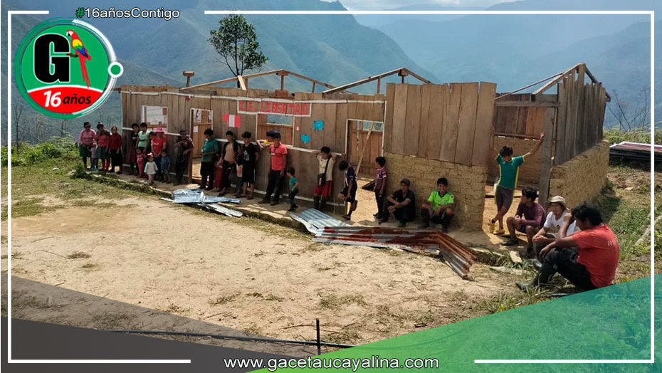 Fuertes vientos dejan sin escuela a niños del alejado poblado de Pura