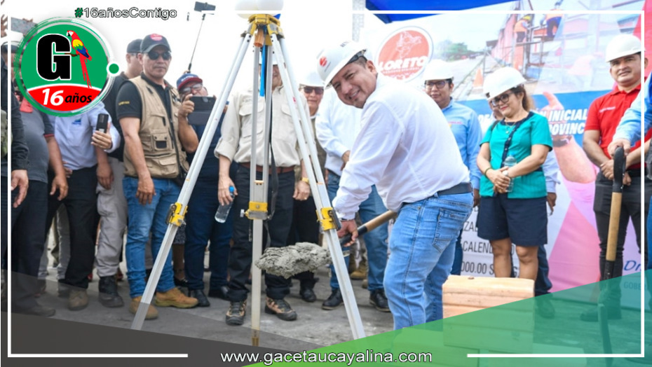 Gobernador inicia construcción de la I.E. Lily Vásquez Ribeiro