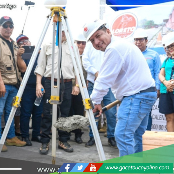 Gobernador inicia construcción de la I.E. Lily Vásquez Ribeiro 