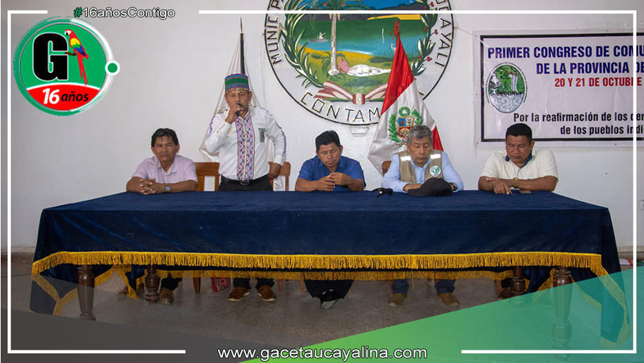Primer Congreso Provincial de CC.NN. en la Provincia de Ucayali