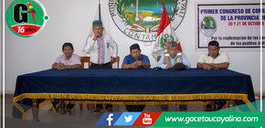 Primer Congreso Provincial de CC.NN. en la Provincia de Ucayali