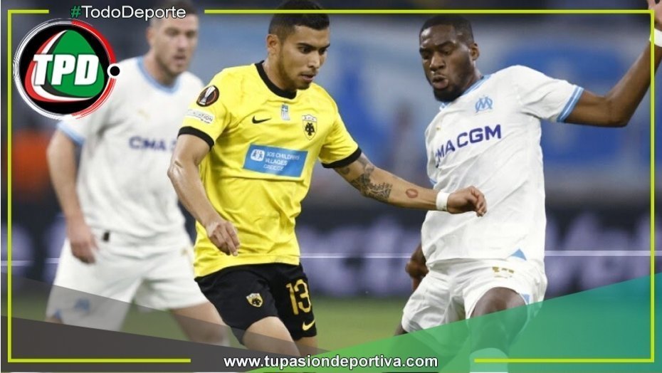 Marsella venció 3 a 1 a AEK Atenas por la Europa League
