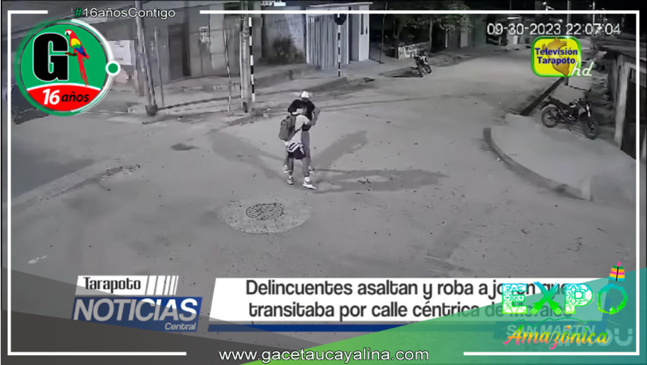 Violento atraco en Morales: Delincuentes asaltan a joven en plena calle céntrica de San Martín.