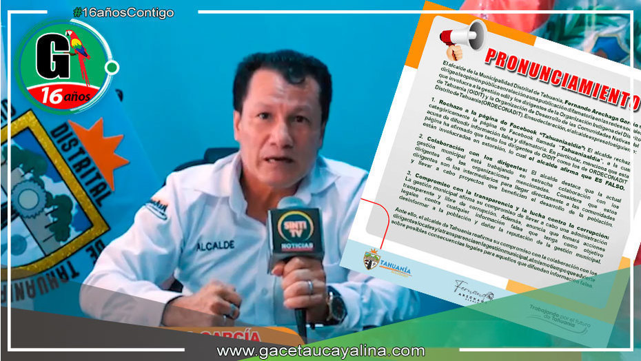 Alcalde de Tahuania desmiente difamaciones en redes sociales y reafirma compromiso con la comunidad