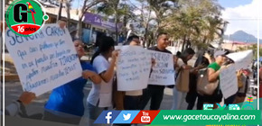 Protestan ex alumnos de Instituto Santo Cristo de Bagazán en Tarapoto