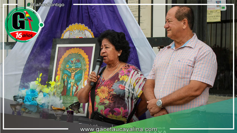 Municipalidad de Atalaya Recibe con Devoción al Señor de los Milagros