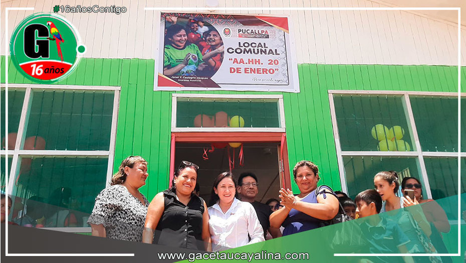 Gestión de Janet Castagne hizo realidad nuevo local comunal del A.H. 20 de Enero