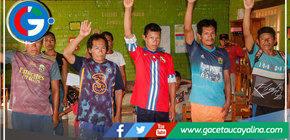 Municipalidad de Atalaya Juramenta Junta Vecinal en CCNN Misión Unini para Reforzar Seguridad