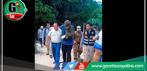 Alcalde de Atalaya, Pacho Mendoza, se reúne con su hijo, el joven copiloto José