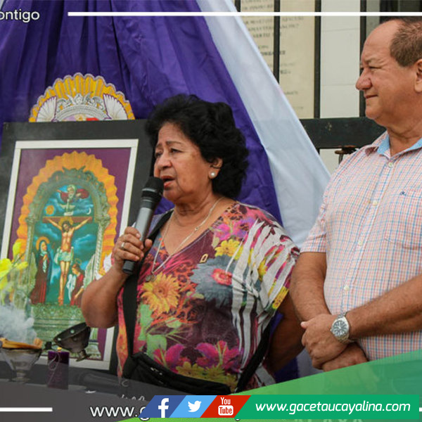 Municipalidad de Atalaya Recibe con Devoción al Señor de los Milagros