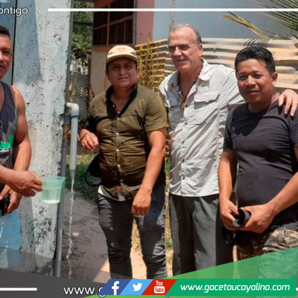 Al fin llegó el agua potable al C.P. 7 de junio en Yarinacocha