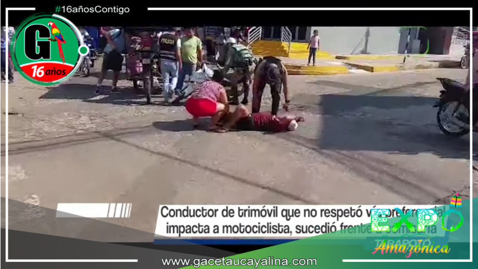 Accidente deja a motociclista herido en San Martín