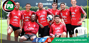 Primer entrenamiento de Oliver Sonne con la Selección Peruana de Fútbol.