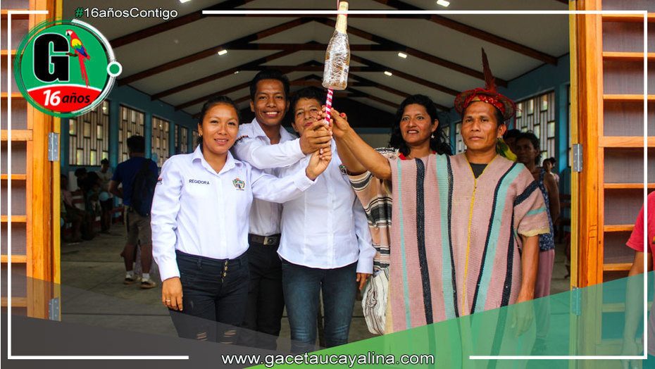 Inauguración de Mejora del Local de Usos Múltiples en C.N. Mapalja por la Municipalidad de Tahuania