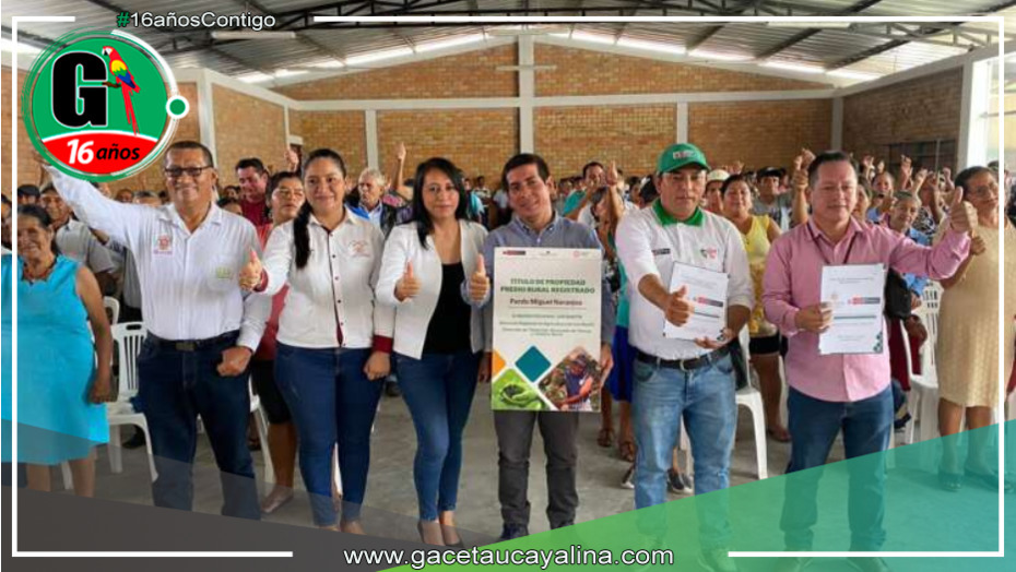 MIDAGRI: Entrega de 1319 títulos de propiedad en pardo Miguel – Naranjos