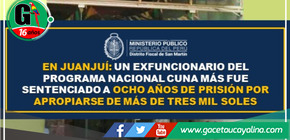 Exfuncionario de Cuna Más, condenado a ocho años de prisión por desviar fondos destinados a proveedores