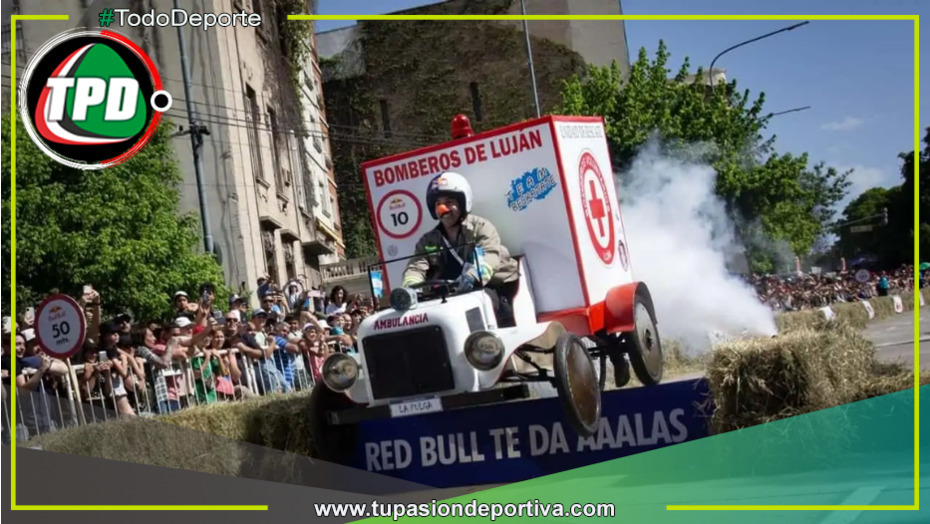 Los Bomberos de Luján ganaron la carrera de los "Autos Locos"