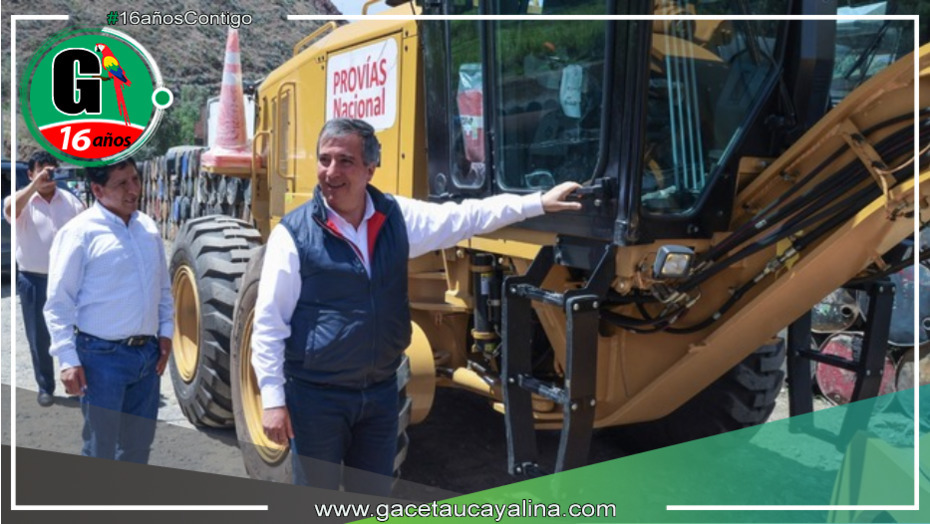 MTC entrega maquinarias pesadas a Provías Huánuco